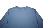 CARHARTT Mens Blue Long Sleeve Crew Neck T-Shirt L Logo Print Cotton Blend