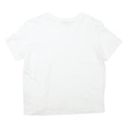 MASSIMO DUTTI Womens White T-Shirt S Short Sleeve Round Neck Plain Cotton Blend