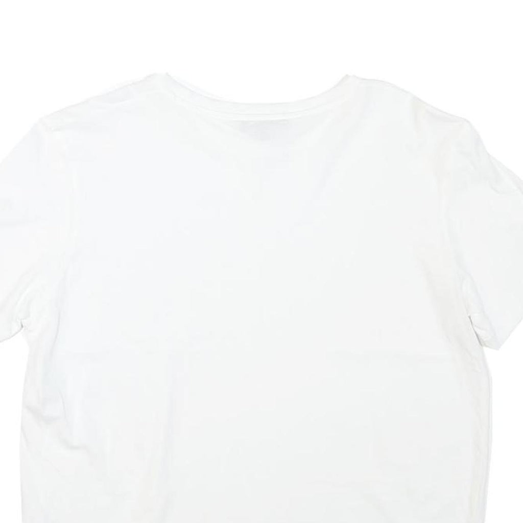 MASSIMO DUTTI Womens White T-Shirt S Short Sleeve Round Neck Plain Cotton Blend