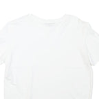 MASSIMO DUTTI Womens White T-Shirt S Short Sleeve Round Neck Plain Cotton Blend