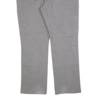 DICKIES Mens Cotton Blend Grey Regular Fit Straight Leg Trousers W40 L32 Casual