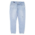 CHAMPION Distressed Womens Jeans Blue Regular Tapered W34 L29
