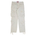MATCHSTICK Cargo Mens Trousers Beige Regular Tapered W30 L30