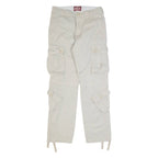 MATCHSTICK Cargo Mens Trousers Beige Regular Tapered W30 L30