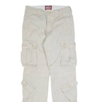 MATCHSTICK Cargo Mens Trousers Beige Regular Tapered W30 L30