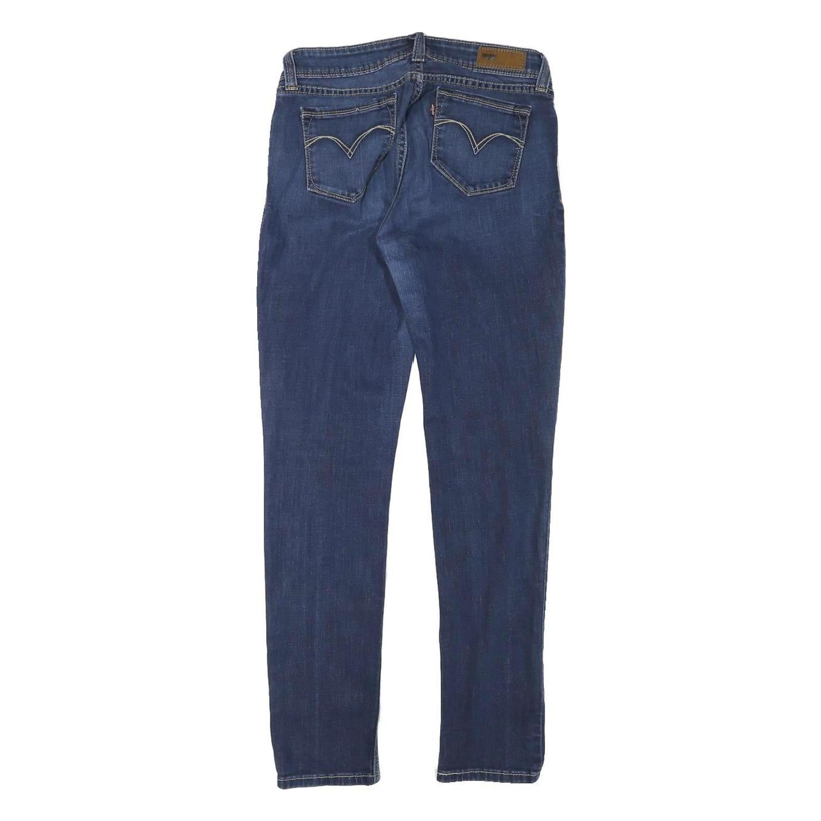 LEVI'S Womens Jeans Blue Slim Skinny Denim Medium W28 L28 Stylish Comfort Zip