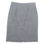 PETER HAHN Womens Straight Skirt Grey Knee Length UK 14