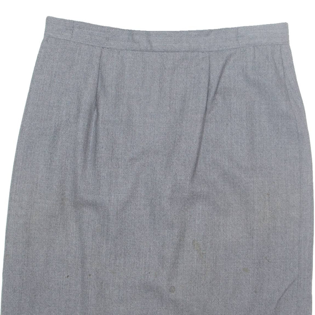PETER HAHN Womens Straight Skirt Grey Knee Length UK 14