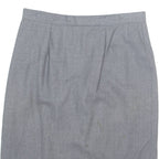 PETER HAHN Womens Straight Skirt Grey Knee Length UK 14