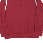 GIN TONIC Mens Red Sweatshirt Half Zip M Casual Cotton Blend Retro Style