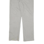 CALVIN KLEIN Mens Cotton Blend Grey Regular Straight Trousers W34 L30 Classic