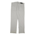 CALVIN KLEIN Mens Cotton Blend Grey Regular Straight Trousers W34 L30 Classic