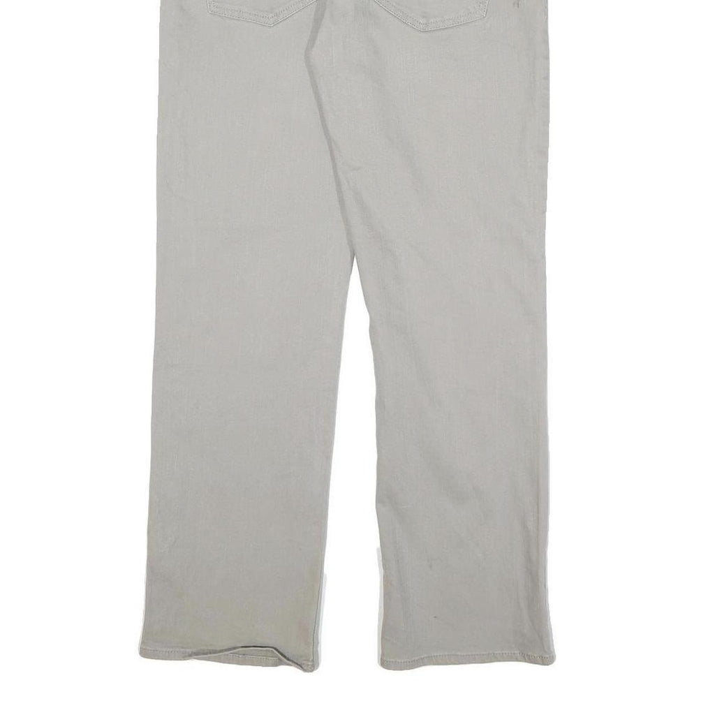 CALVIN KLEIN Mens Cotton Blend Grey Regular Straight Trousers W34 L30 Classic