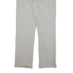 CALVIN KLEIN Mens Cotton Blend Grey Regular Straight Trousers W34 L30 Classic