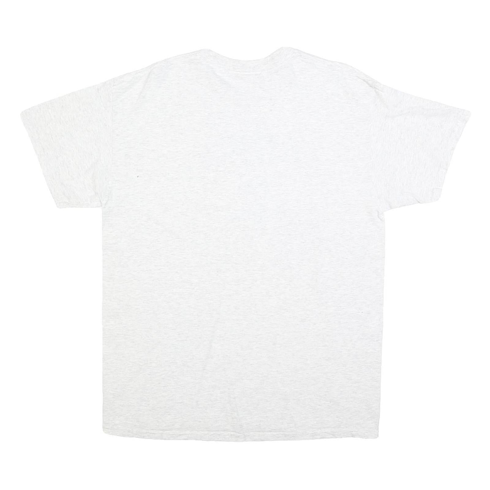 GILDAN Mens White University Of Blues Beale Street Graphic T-Shirt L Short