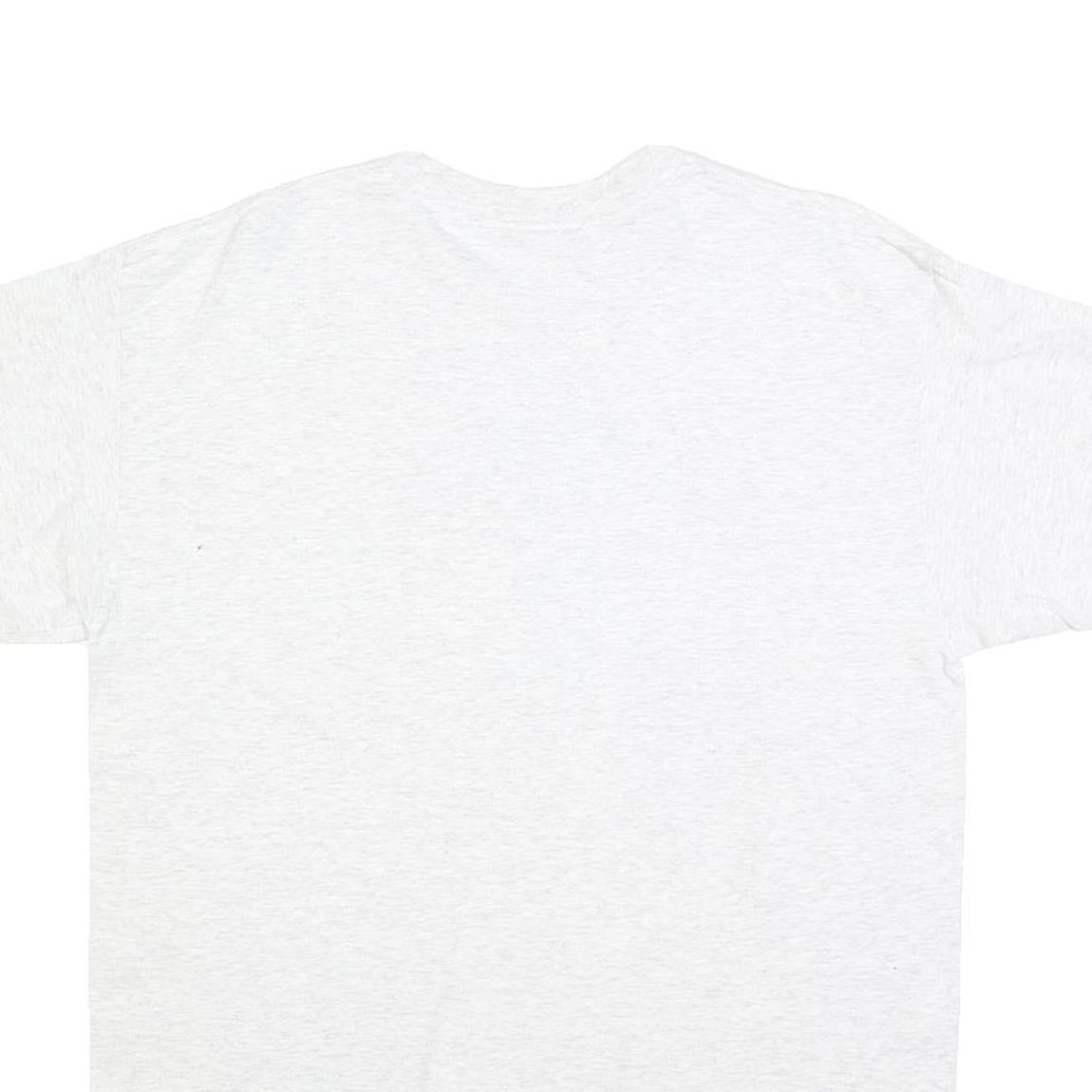 GILDAN Mens White University Of Blues Beale Street Graphic T-Shirt L Short