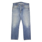 LEVI'S 501 Mens Jeans Blue Regular Straight Denim Medium W33 L30 Classic Button