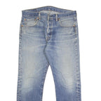 LEVI'S 501 Mens Jeans Blue Regular Straight Denim Medium W33 L30 Classic Button
