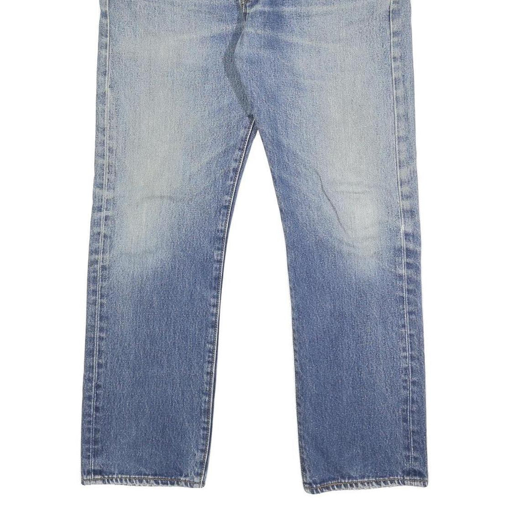 LEVI'S 501 Mens Jeans Blue Regular Straight Denim Medium W33 L30 Classic Button