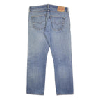LEVI'S 501 Mens Jeans Blue Regular Straight Denim Medium W33 L30 Classic Button