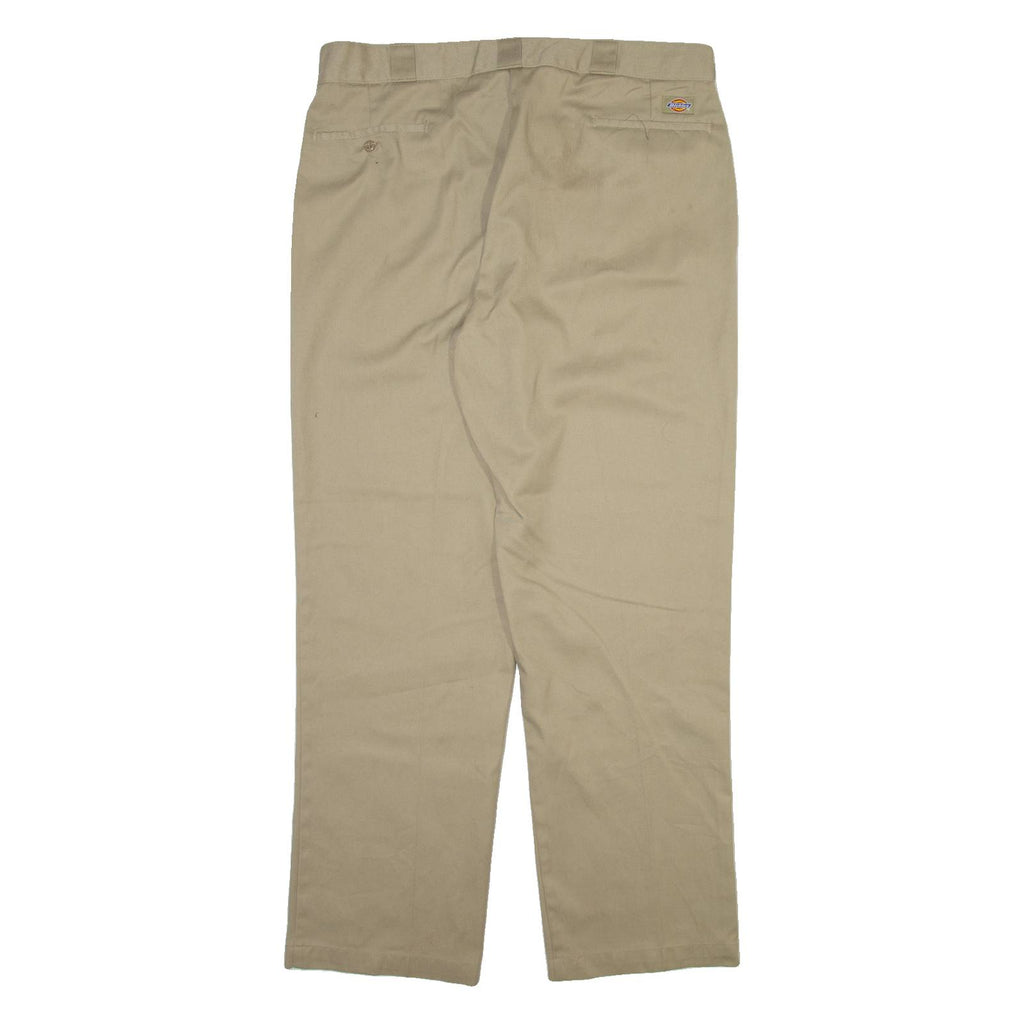 DICKIES Mens Trousers Beige Regular Straight W37 L31