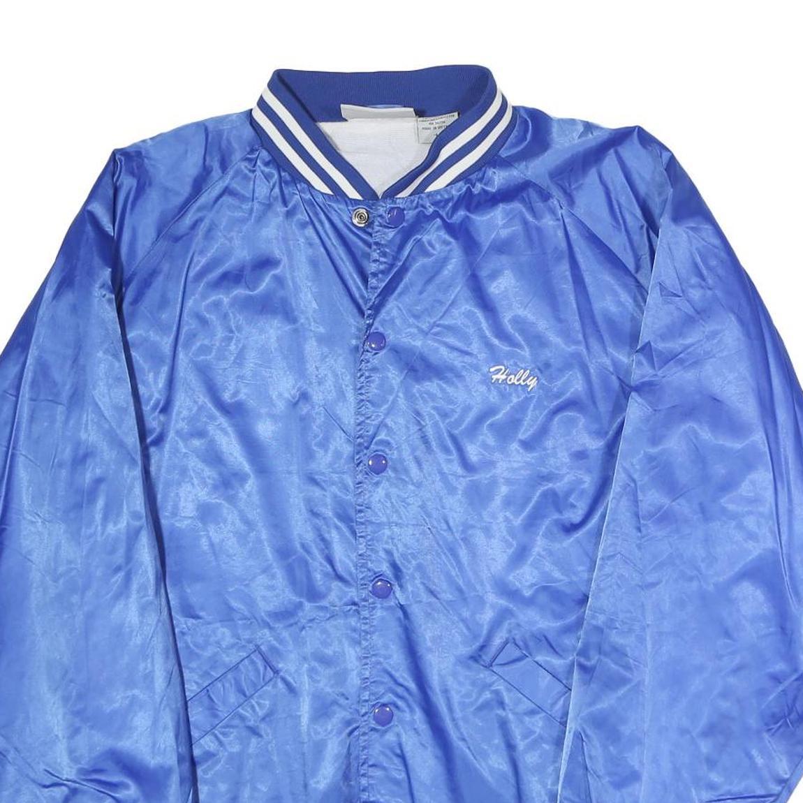 CARDINAL Mens Blue Nylon Button Jacket L Plain American Heritage Tour 2010