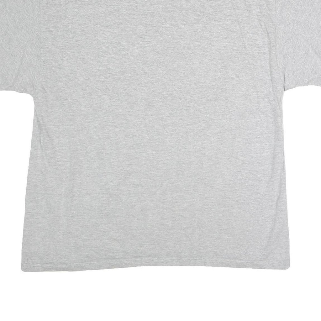 CHAMPION Mens Grey Blue & Yellow Graphic T-Shirt XL Short Sleeve Crew Neck