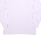 MASER Womens White Cotton Blend Pullover Sweatshirt M High Neck Long Sleeve