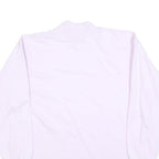 MASER Womens White Cotton Blend Pullover Sweatshirt M High Neck Long Sleeve