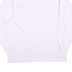 MASER Womens White Cotton Blend Pullover Sweatshirt M High Neck Long Sleeve