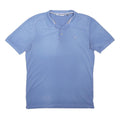 CALVIN KLEIN GOLF Mens Blue Short Sleeve Polo Shirt M Cotton Blend Casual