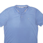 CALVIN KLEIN GOLF Mens Blue Short Sleeve Polo Shirt M Cotton Blend Casual