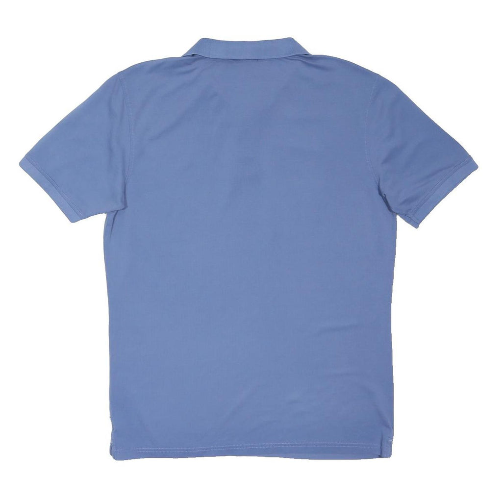 CALVIN KLEIN GOLF Mens Blue Short Sleeve Polo Shirt M Cotton Blend Casual