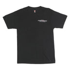 HANES Mens Black Alaska Raceway Park Graphic T-Shirt M Crew Neck Short Sleeve
