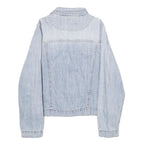 RIVER ISLAND Womens Blue Denim Cotton Button Jacket L Casual Classic Plain