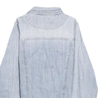 RIVER ISLAND Womens Blue Denim Cotton Button Jacket L Casual Classic Plain