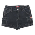 DICKIES Womens Shorts Black Cargo Cotton Blend M W30 Workwear Casual