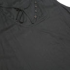 ARMANI EXCHANGE Womens Black Sleeveless V-Neck Top S Button Detail