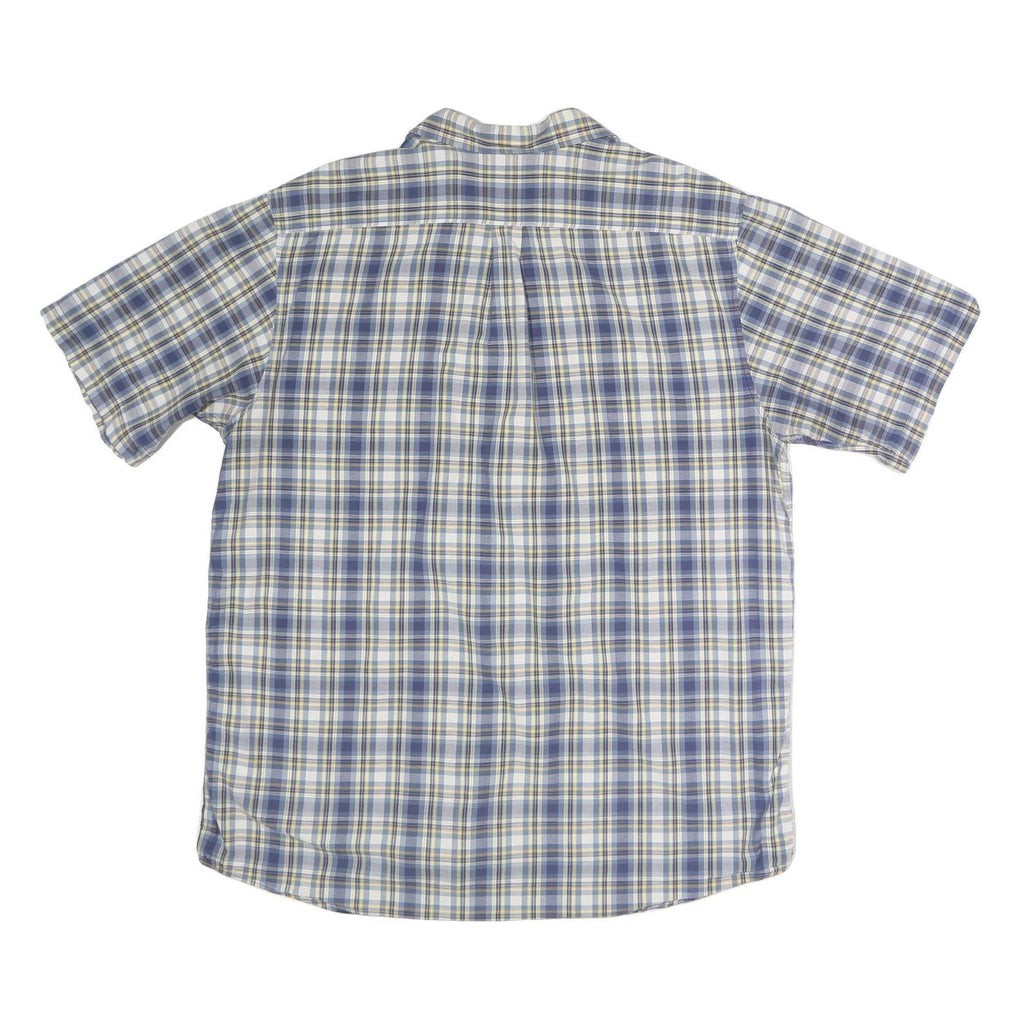 CARHARTT Mens Blue & Beige Check Shirt XL Casual Workwear Summer Button Up