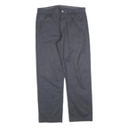 CALVIN KLEIN Mens Cotton Blend Blue Regular Straight Trousers W34 L32 Classic