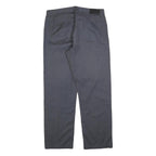 CALVIN KLEIN Mens Cotton Blend Blue Regular Straight Trousers W34 L32 Classic