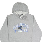 ADIDAS Mens Grey Charlestown Pirates Hoodie L Cotton Blend Casual Sportswear