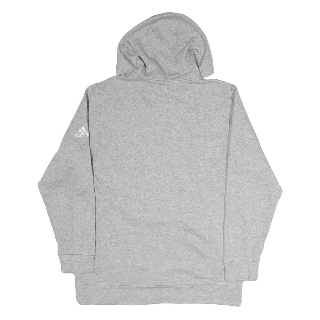 ADIDAS Mens Grey Charlestown Pirates Hoodie L Cotton Blend Casual Sportswear