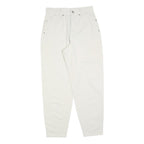 MAC Womens Cotton Blend White Regular Fit Straight Leg Trousers W28 L29 Stylish