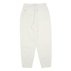 MAC Womens Cotton Blend White Regular Fit Straight Leg Trousers W28 L29 Stylish
