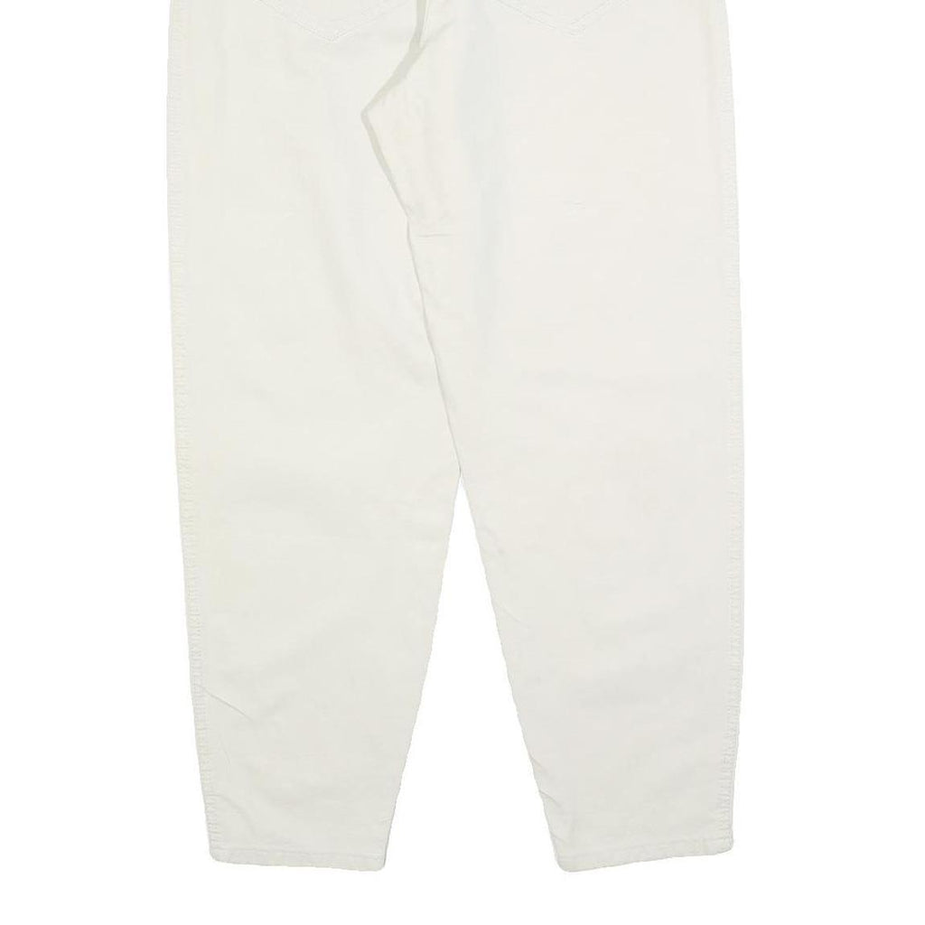 MAC Womens Cotton Blend White Regular Fit Straight Leg Trousers W28 L29 Stylish