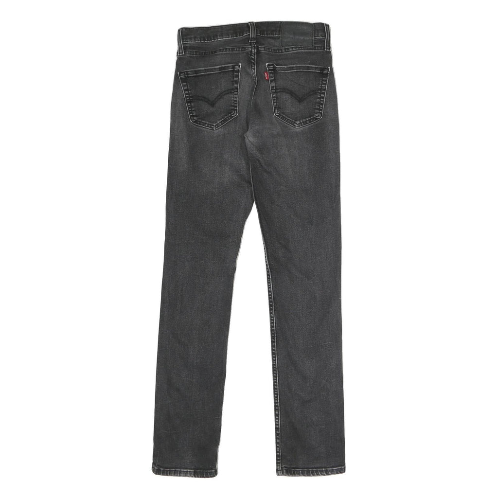 LEVI'S 511 Slim Mens Jeans Black Slim Skinny Denim Medium W29 L32 Zip Fasten