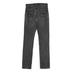 LEVI'S 511 Slim Mens Jeans Black Slim Skinny Denim Medium W29 L32 Zip Fasten
