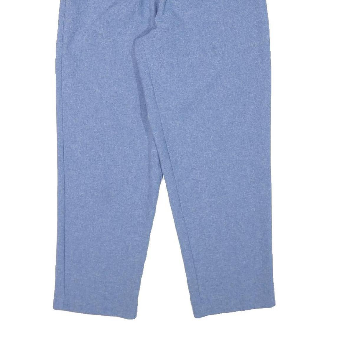 BON WORTH Womens Relaxed Blue Trousers W24 L26 Comfortable Casual Fit Elastic