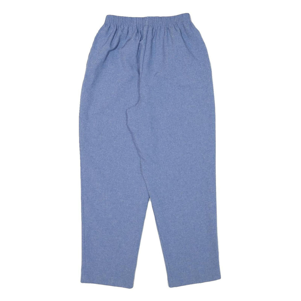 BON WORTH Womens Relaxed Blue Trousers W24 L26 Comfortable Casual Fit Elastic